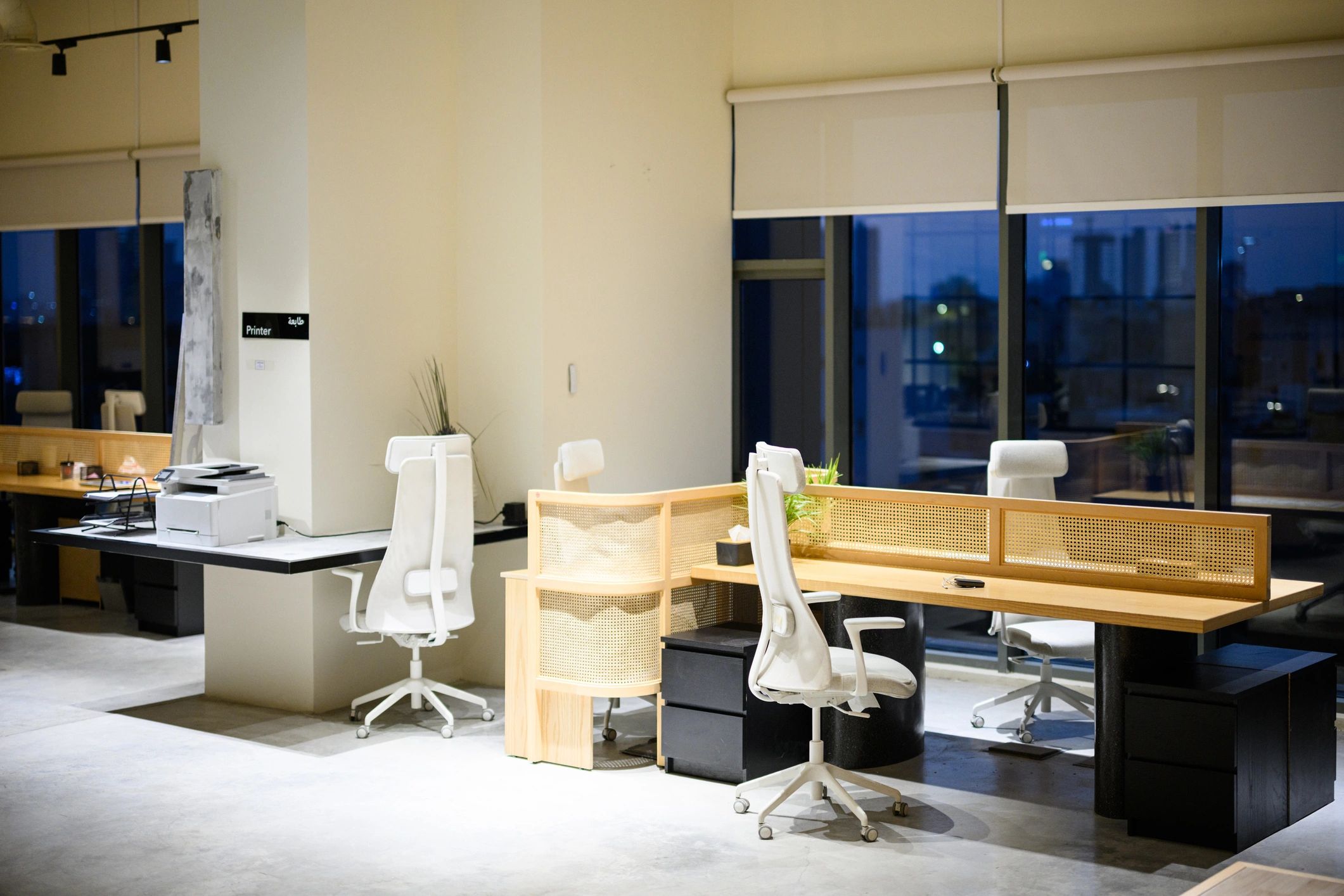 Modern workspace representing a private project environment for preparing files for AI